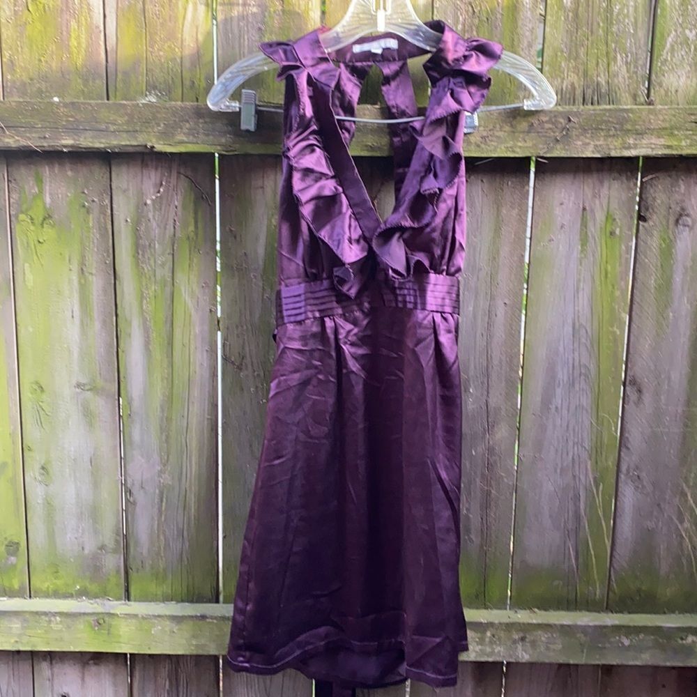 Satin purple dress sz. S